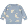 Konges Sløjd Dino Mist Lapis Knit Sweater GOTS