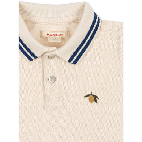 Konges Sløjd Antique White Florian Ls Polo GOTS