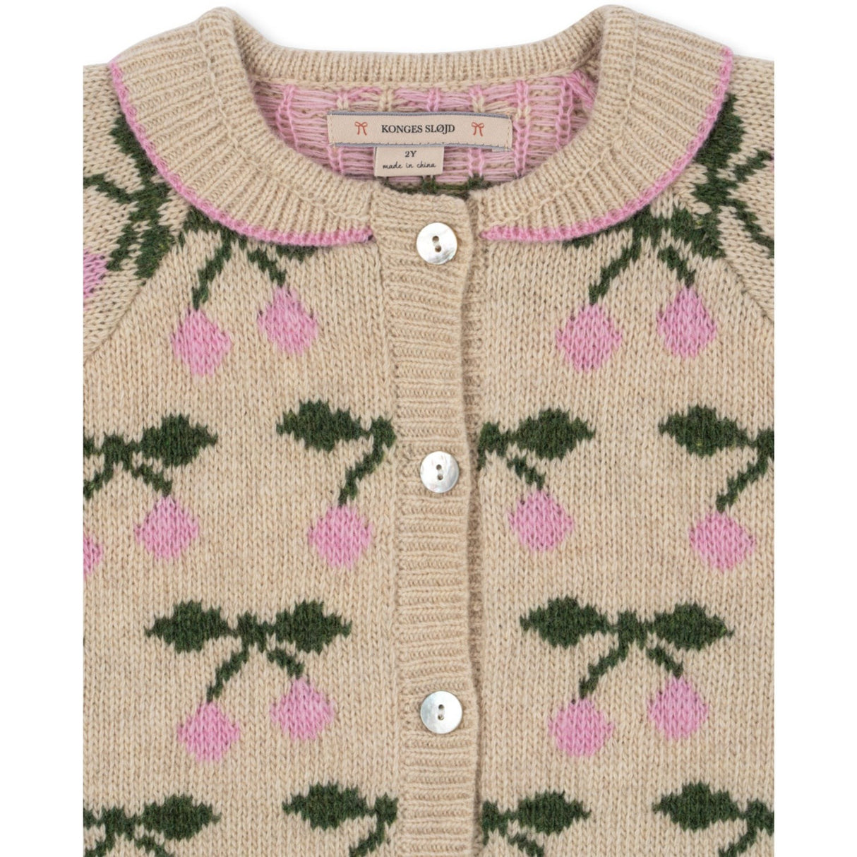 Konges Sløjd Cherry Belou Knit Collar Cardigan