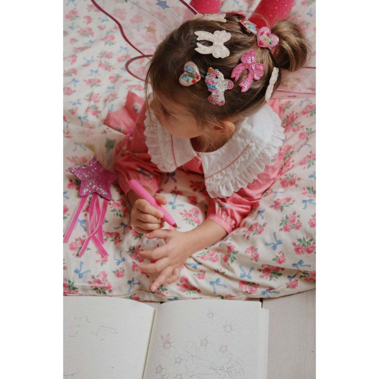 Konges Sløjd Cameo Rose 2 Pack Sequin Bow Hair Clip