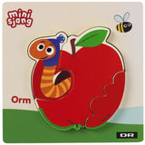 DR Wooden Puzzle, 3 pieces, Worm