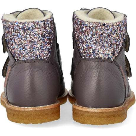 Angulus Lavender/Pastel Multi Glitter TEX Boot with Glitter and Velcro Closure