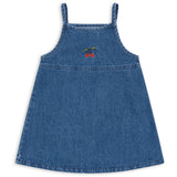Konges Sløjd x Luksusbaby Denim Blue Magot Strap Dress GOTS