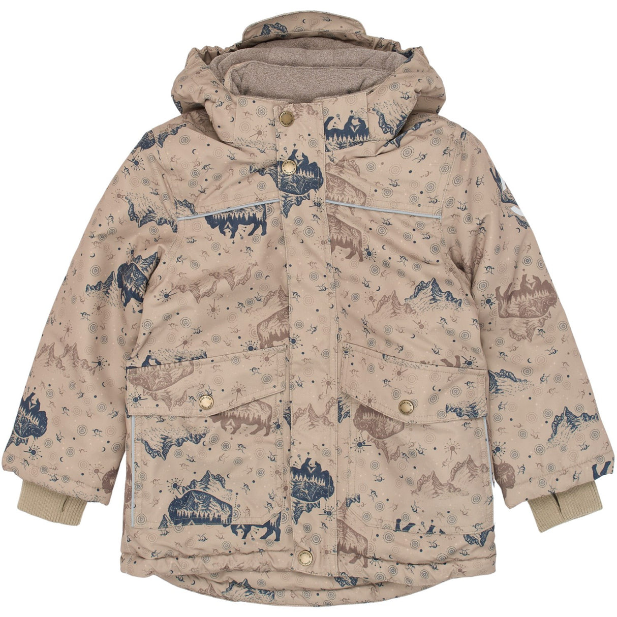 Mikk-Line Coriander Polyester Boys Jacket AOP