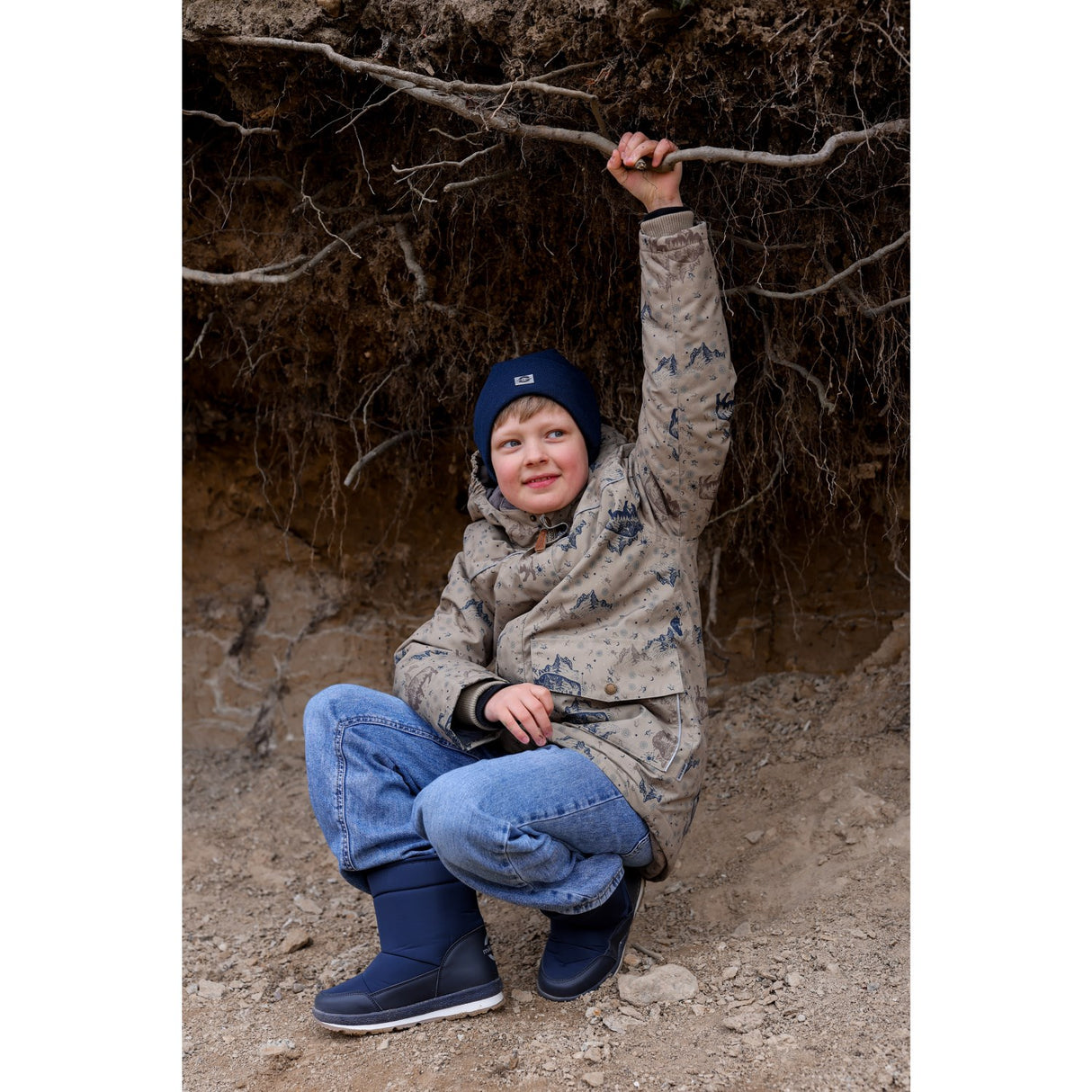 Mikk-Line Coriander Polyester Boys Jacket AOP