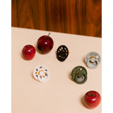 Bibs Ivory/Plum Pacifier Colour Holiday Bow 2-Pack Latex