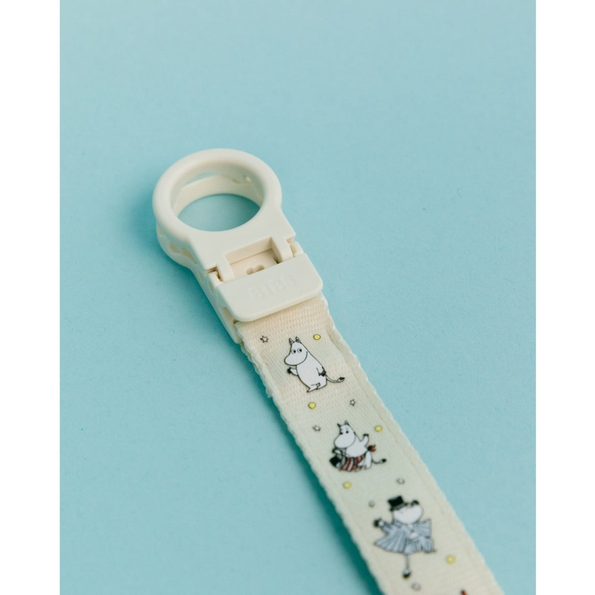 Bibs X Moomin Ivory Pacifier Clip Loop