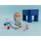 Bibs X Moomin Ivory/sage Colour Pacifier & Loop Clip Gift Set Latex