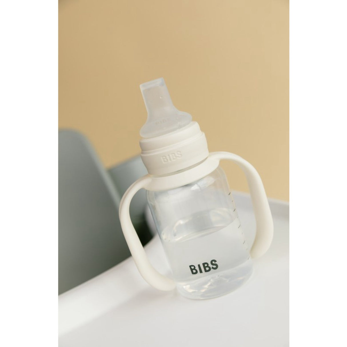 Bibs Ivory Baby Sippy Bottle Spout Round Silicone Slow Flow