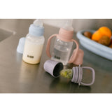 Bibs Blush Baby Sippy Bottle Spout Round Silicone Slow Flow