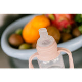 Bibs Blush Baby Sippy Bottle Spout Round Silicone Slow Flow
