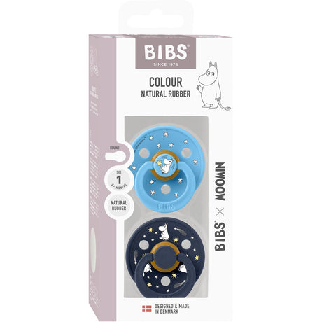 Bibs X Moomin Breeze Mix Pacifier Colour 2-Pack Good Night Latex