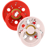 Bibs X Moomin Candy Apple Mix Pacifier Colour 2-Pack Dancing Latex