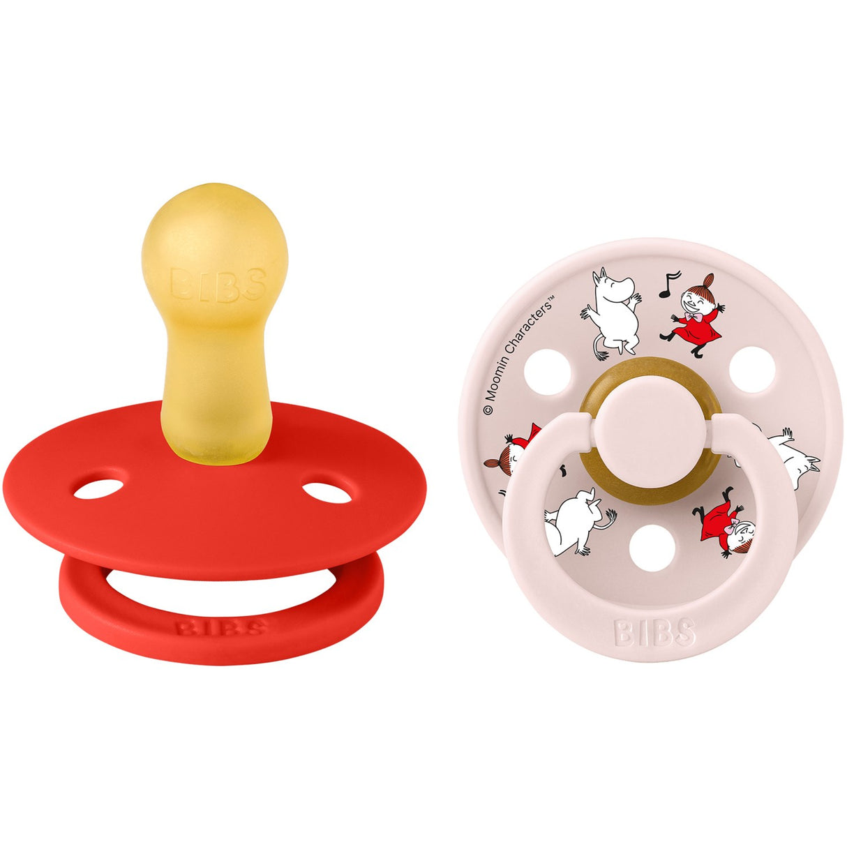 Bibs X Moomin Candy Apple Mix Pacifier Colour 2-Pack Dancing Latex