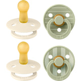 Bibs Pin Ivory Vanilla Mix/Pin Sage Mix Pacifier Studio Colour 4-Pack Latex