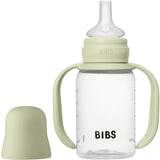 Bibs Sage Baby Sippy Bottle Spout Round Silicone Slow Flow