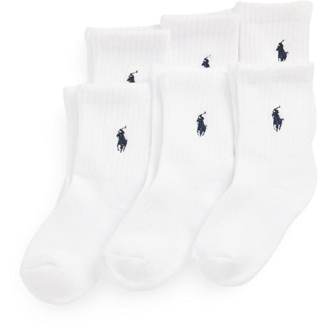 Polo Ralph Lauren White Boy Crew Sock 6-Pack