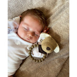 Smallstuff Nature Knitted Rattle With Silicone Ring Dog