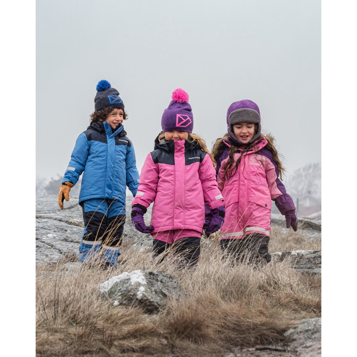 Didriksons Sweet Pink Skare Kids Set