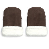 KongWalther Chocolate Brown Faux Suede Østerbro Gloves