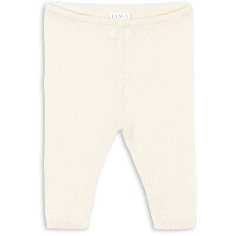 Konges Sløjd Fanga Antique White Venti Pointelle Pants GOTS