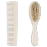 Konges Sløjd Fanga Beige Baby Hairbrush Set