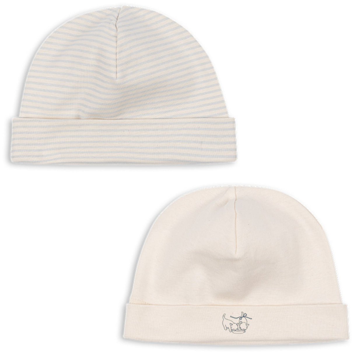 Konges Sløjd Fanga Blue Mix Fio Stripe 2 Pack Beanie OCS