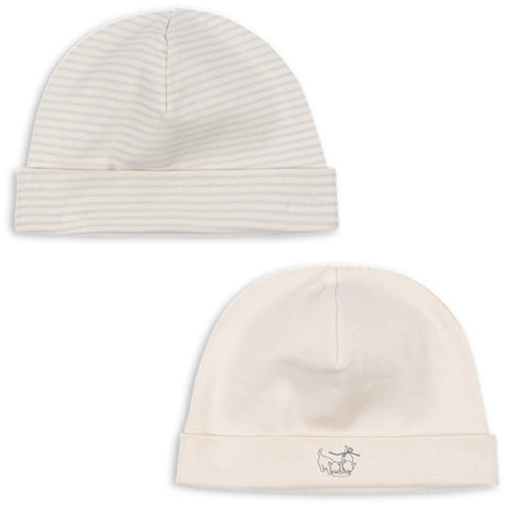 Konges Sløjd Fanga Blue Mix Fio Stripe 2 Pack Beanie OCS