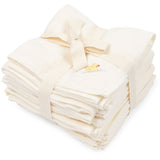 Konges Sløjd Fanga Antique White Nuvoli 10 Pack Muslin Cloth GOTS