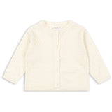 Konges Sløjd Fanga Antique White Venti Pointelle Cardigan GOTS