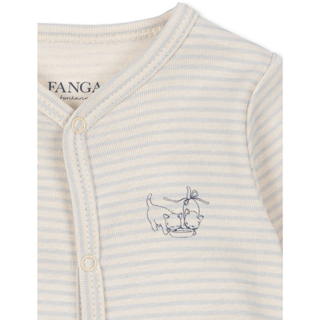 Konges Sløjd Fanga Tea Stripe Gray Dawn Fio Pj OCS