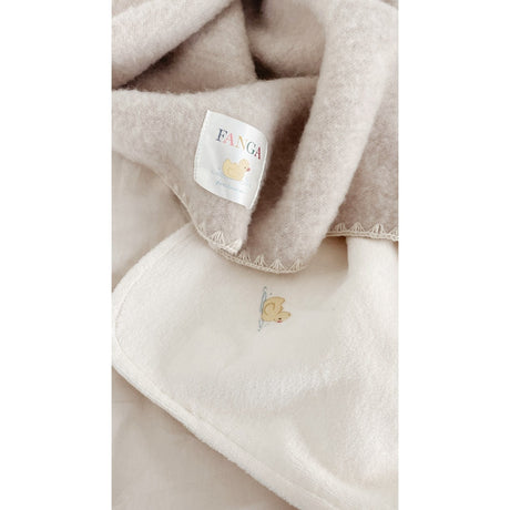 Konges Sløjd Fanga Oatmeal Melange Erba Wool Fleece Baby Blanket