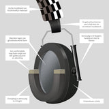 Alecto Black Earmuffs For Children