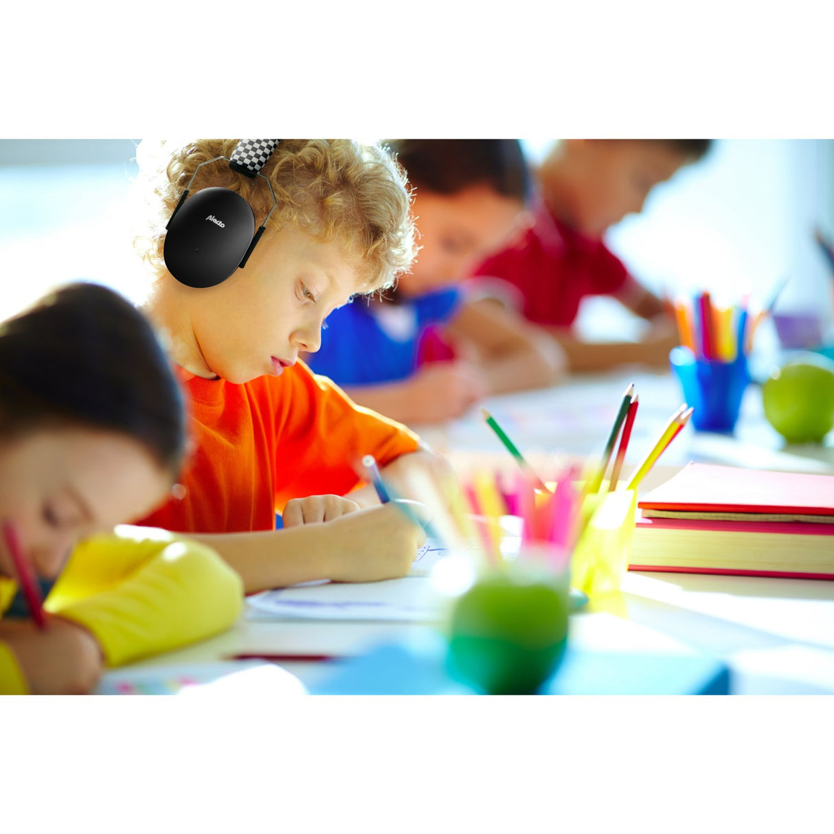 Alecto Black Earmuffs For Children