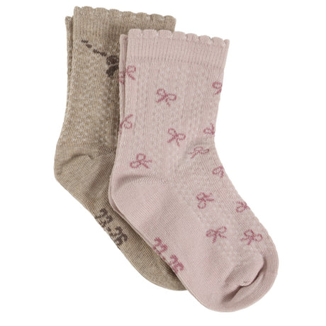 Minymo Shell Socks W. Lettuce Hem (2-Pack)