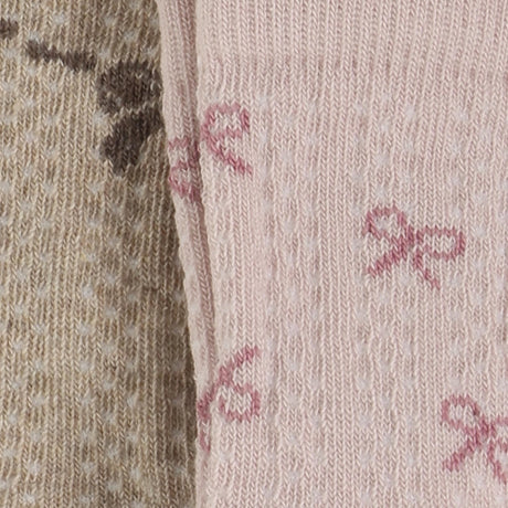 Minymo Shell Socks W. Lettuce Hem (2-Pack)