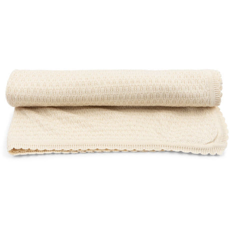 Konges Sløjd Fanga Antique White Venti Pointelle Blanket GOTS