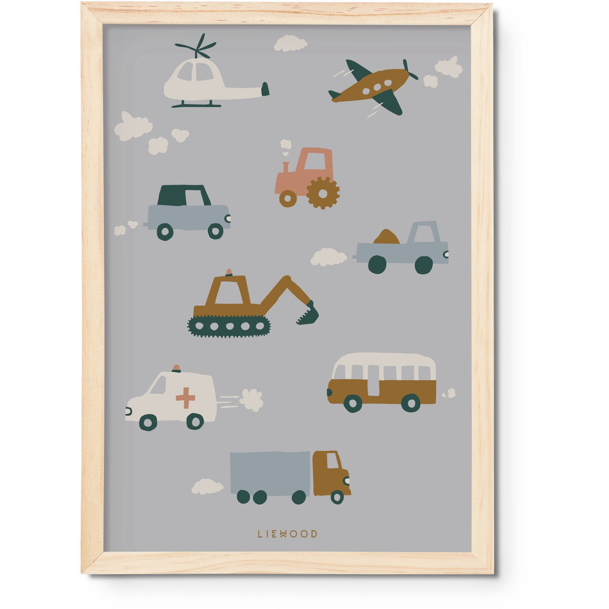 LIEWOOD Vehicles / Dove Blue Beverly Poster