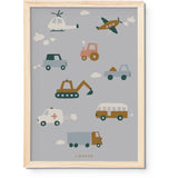 LIEWOOD Vehicles / Dove Blue Beverly Poster