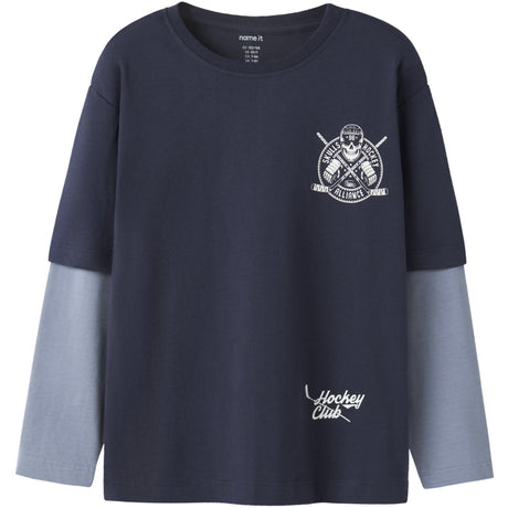 Name It Navy Blazer Skull Nkmvarto Ls Nreg Top