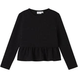 Name It Black Nkfroka Ls Short Top