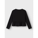 Name It Black Nkfroka Ls Short Top