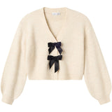 Name It Jet Stream Black Bow Nkfrina Ls Knit Card