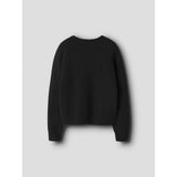 Name It Black Bright White Bow Nkfsonja Ls Knit