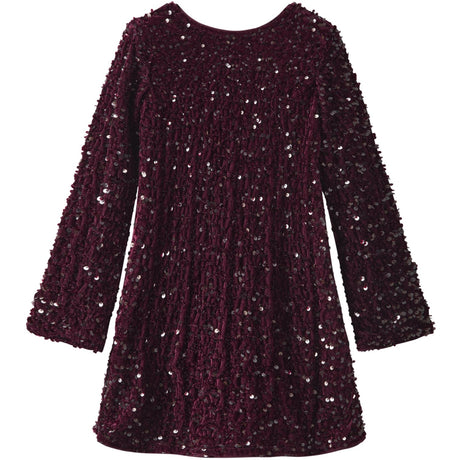 Name It Burgundy Black Bow Nkfrusitta Ls Dress