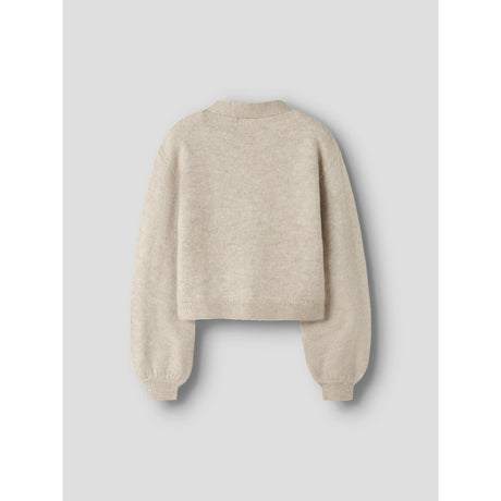 Name It Cement Black Bow Nkfrina Ls Knit Card