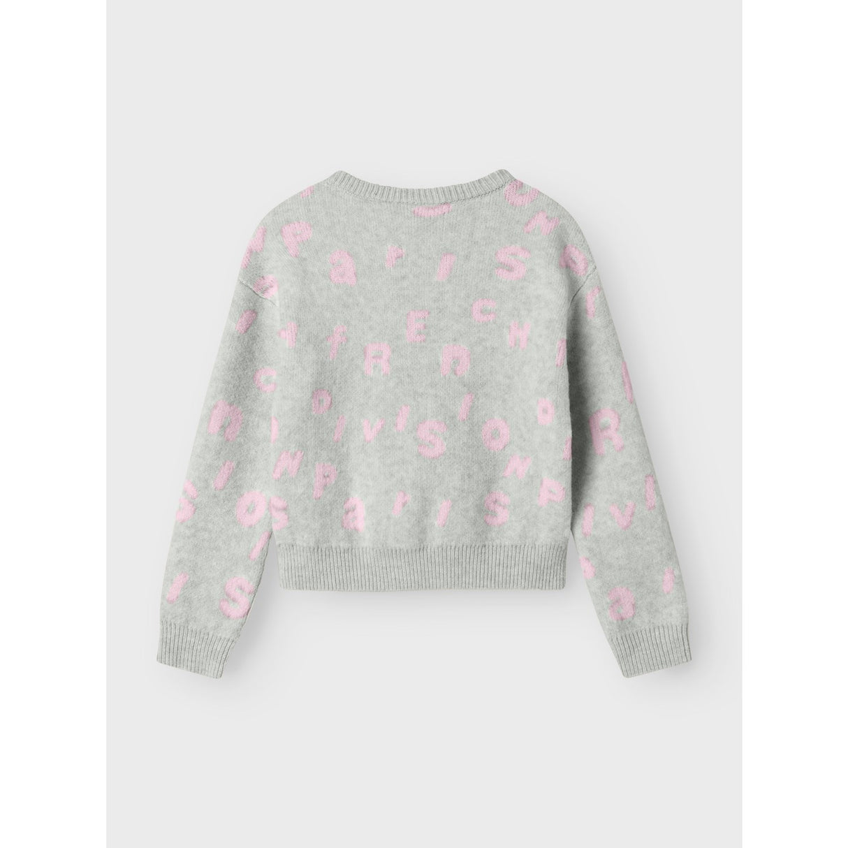 Name It Light Grey Melange Nmfoline Ls Knit Bf