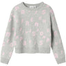 Name It Light Grey Melange Nmfoline Ls Knit Bf