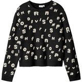 Name It Black Nkfoline Ls Knit Bf