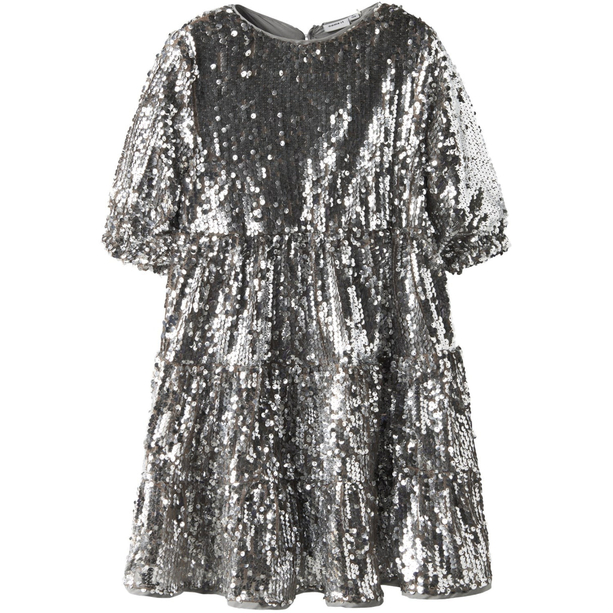 Name It Silver Nkfriscing 3/4 Sl Dress